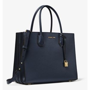 Mercer LARGE Pebbled Leather Accordion Tote